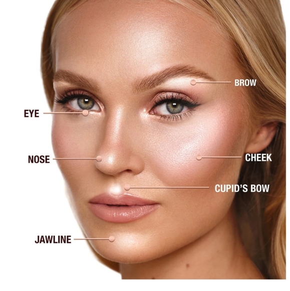 NIB Charlotte Tilbury Hollywood Glow Glide Face Highlighter - Champagne Glow - Picture 8 of 10